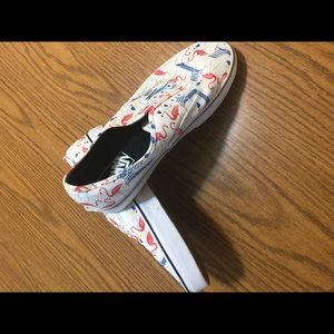 Flamingo Print Vans